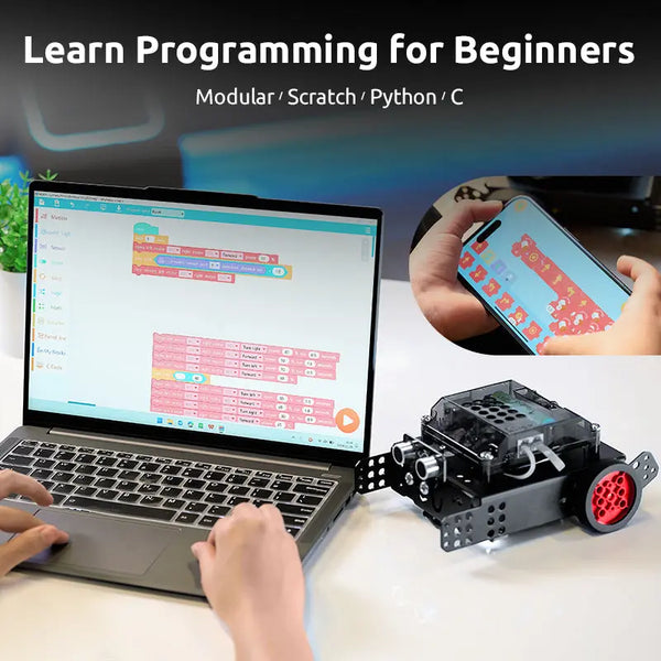 Robotics Ios Apps Coding Rocky Robot Kit for 8 Years - WhalesBot APP Modular Coding - WhalesBot