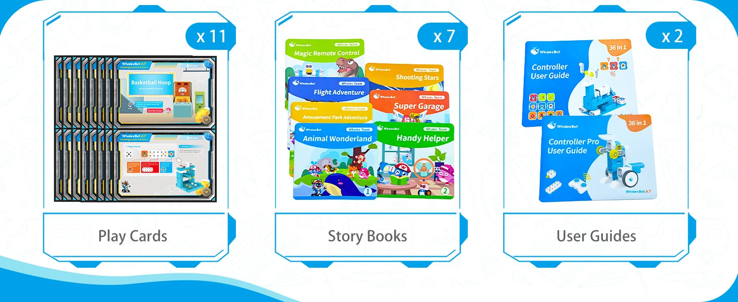 WhalesBot A7 Pro | Coding with Dual Controllers (36 Projects)