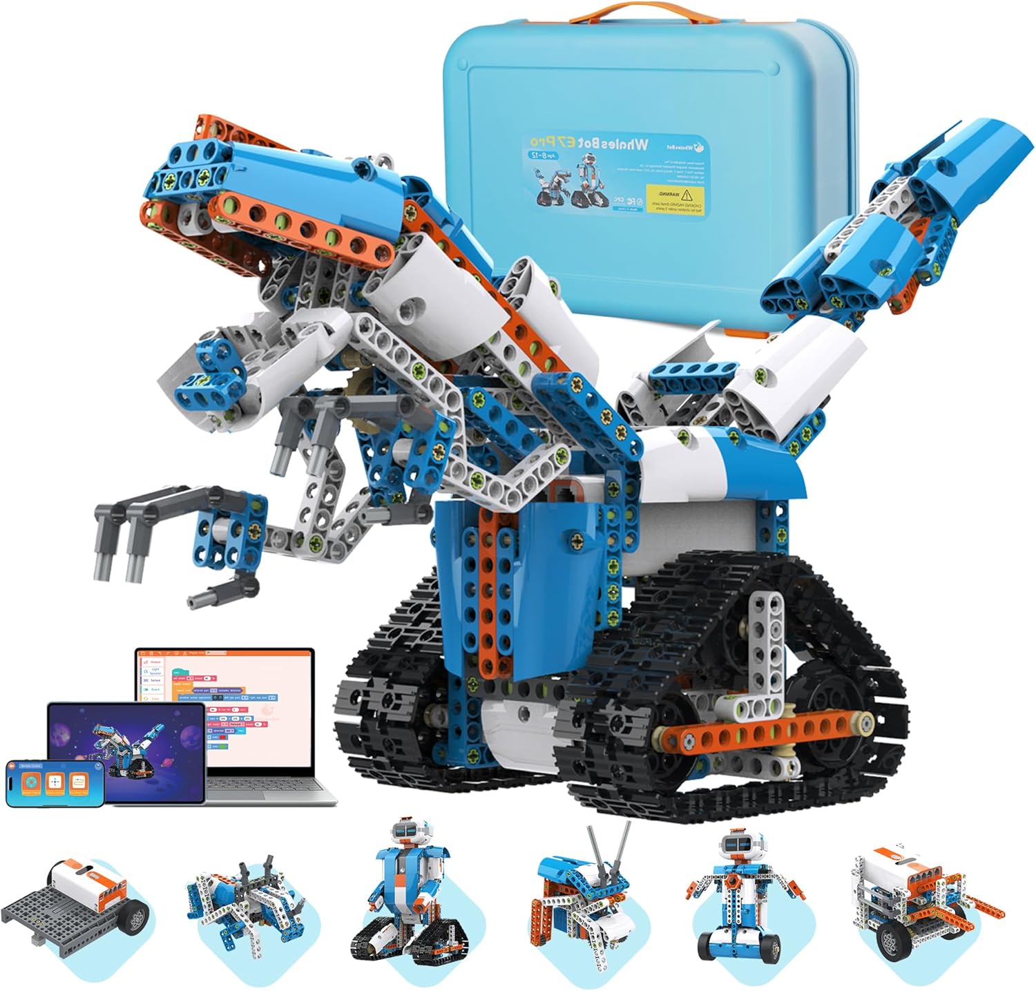 whalesbot kids stem coding robot toy kit education tools E7pro