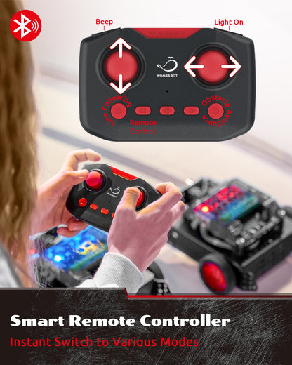 WhalesBot Rocky｜Educational Coding Robot Car Kit 【APP & PC Coding】