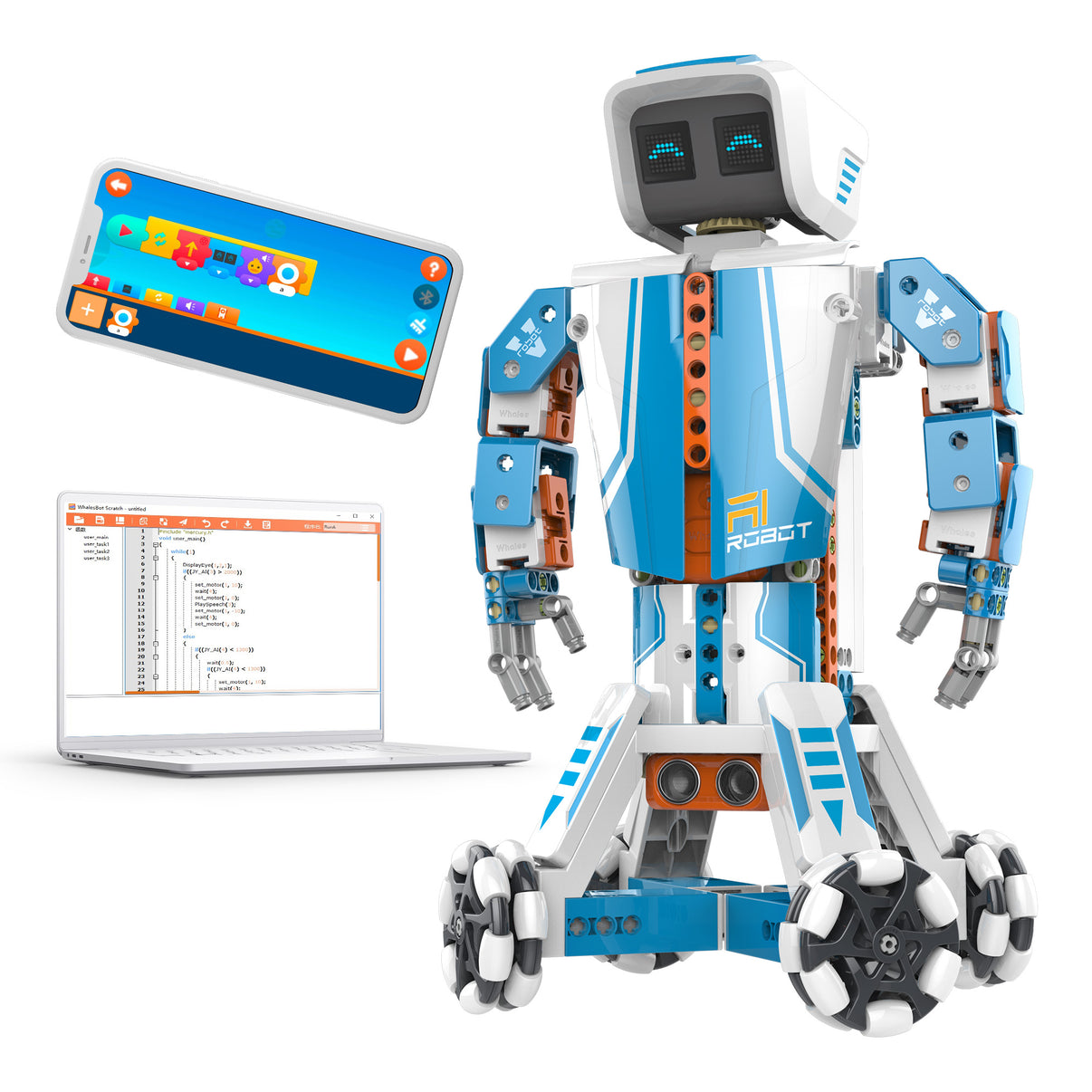 WhalesBot E9 Pro Programming Robot For Teens Ages 12+ WhalesBot